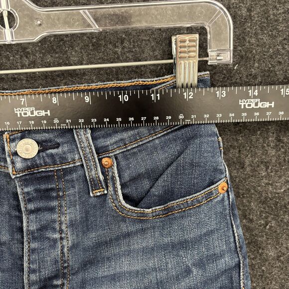 Levis Jeans Women's 26 Blue Wedgie Straight Button Fly High Rise Denim Pants - Picture 10 of 14